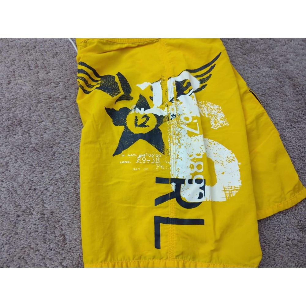 Polo Ralph Lauren Board‎ Shorts Mens 38 Yellow Inseam: 10.5" Beach Swimwear - Picture 7 of 9
